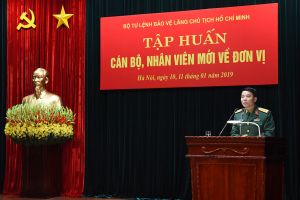Bộ Tư lệnh Bảo vệ Lăng Chủ tịch Hồ Chí Minh tổ chức tập huấn cán bộ, nhân viên mới về công tác tại đơn vị