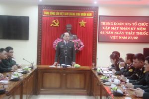 Trung đoàn 375 tổ chức kỷ niệm 64 năm ngày Thầy thuốc Việt Nam